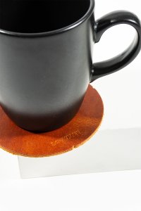 Lowenti Hakiki Deri Bardak Altlığı