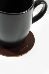 Lowenti Hakiki Deri Bardak Altlığı